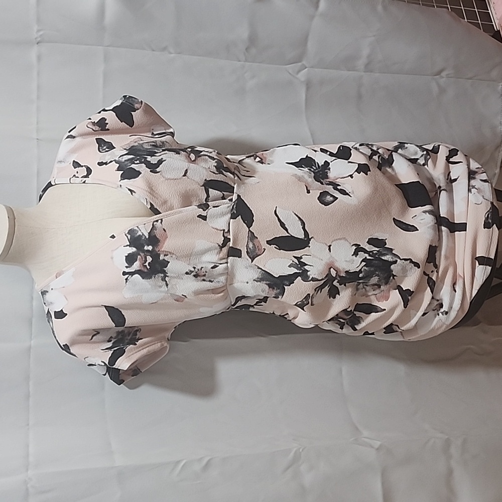 Pinkblush Pink Wrap Maternity Dress V-Neck Dolman Sleeves